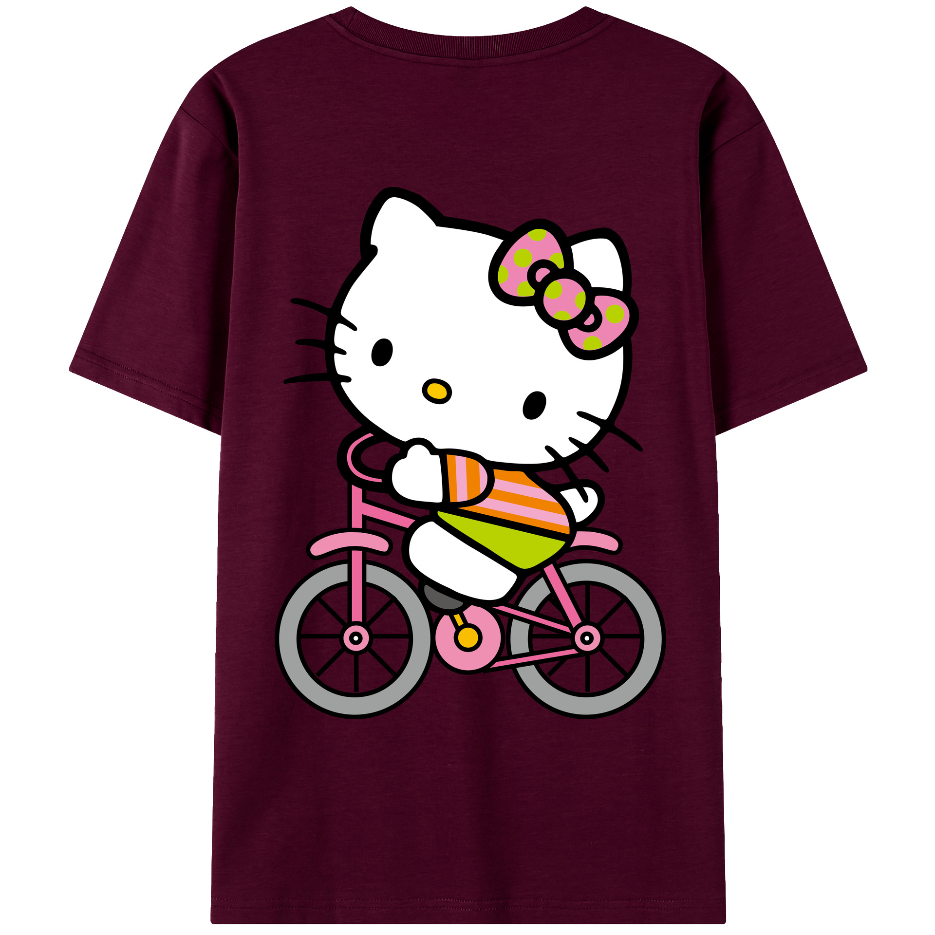 （画像用） Hello Kitty ハローキティ レディース半袖Tシャツ(バックプリント)